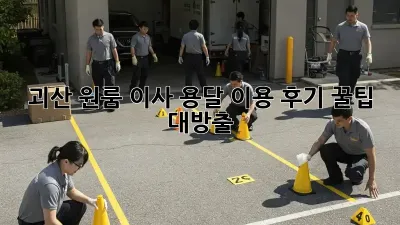 괴산 원룸 이사, 용달 이용 후기: 꿀팁 대방출!